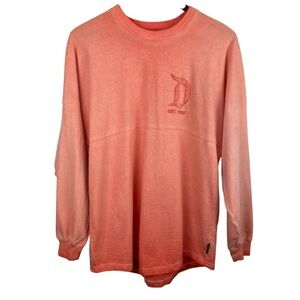 Disney Spirit Jersey | Orange Sparkle Disneyland Spell Out Oversized Shirt